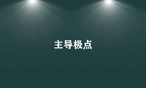 主导极点