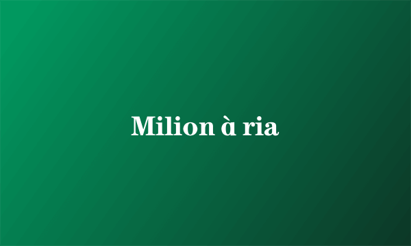 Milionària