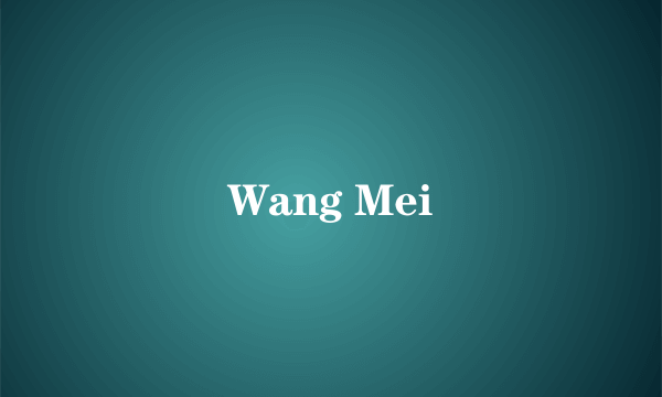 Wang Mei