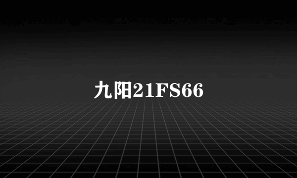 什么是九阳21FS66