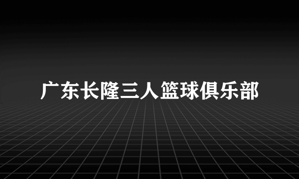 什么是广东长隆三人篮球俱乐部