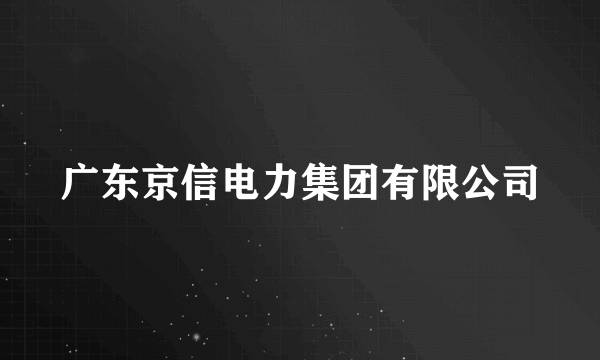 广东京信电力集团有限公司