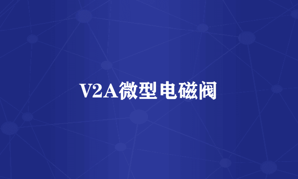 V2A微型电磁阀