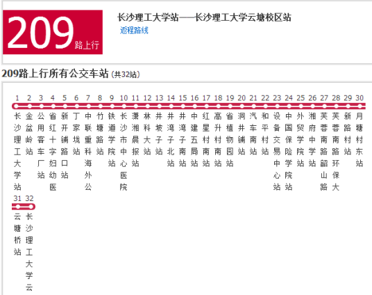 长沙公交209路