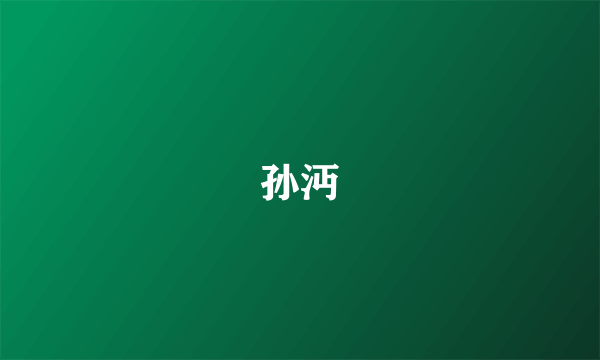 孙沔