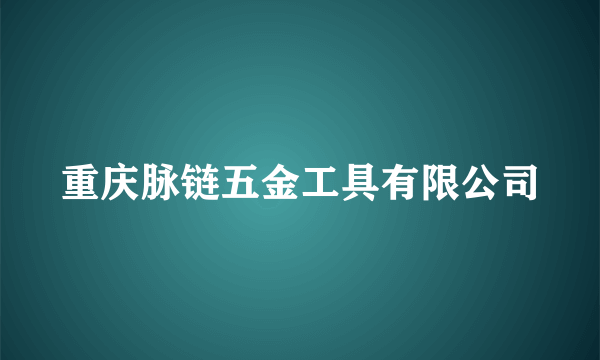 重庆脉链五金工具有限公司