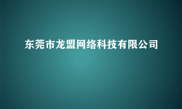 东莞市龙盟网络科技有限公司