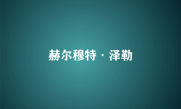 赫尔穆特·泽勒