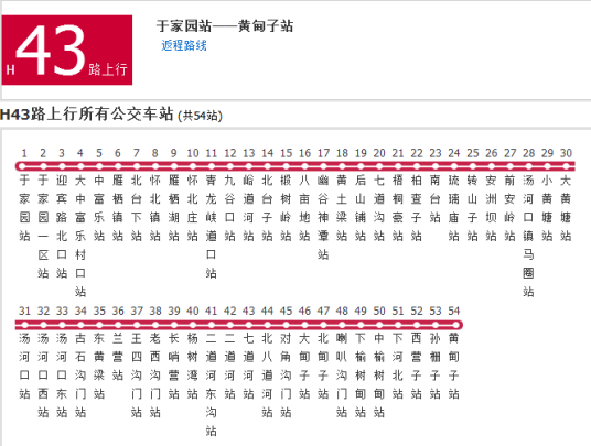 北京公交H43路