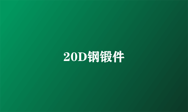 20D钢锻件