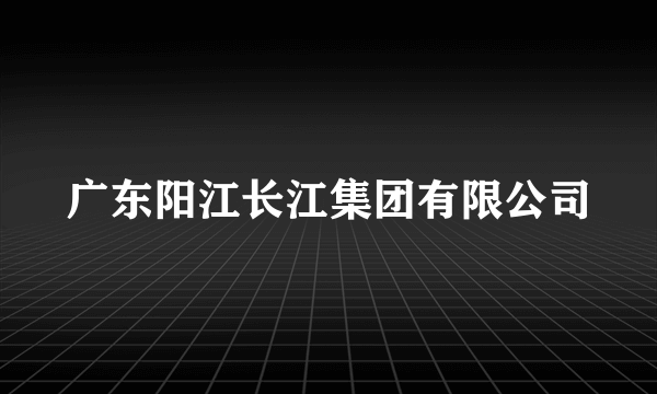 广东阳江长江集团有限公司