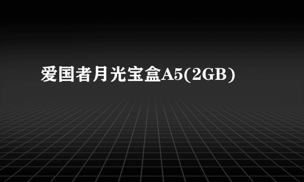 爱国者月光宝盒A5(2GB)