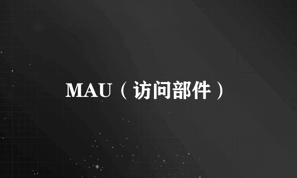 MAU（访问部件）