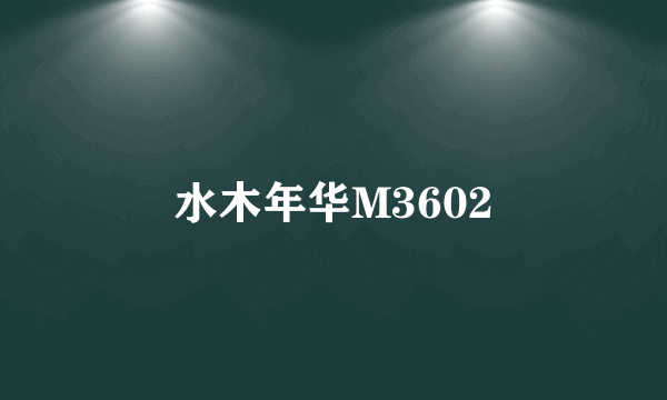 水木年华M3602