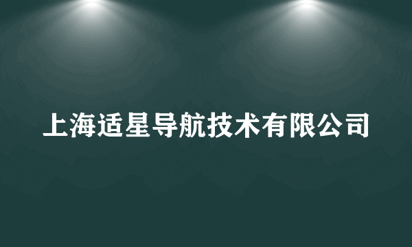 什么是上海适星导航技术有限公司