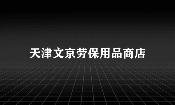 天津文京劳保用品商店