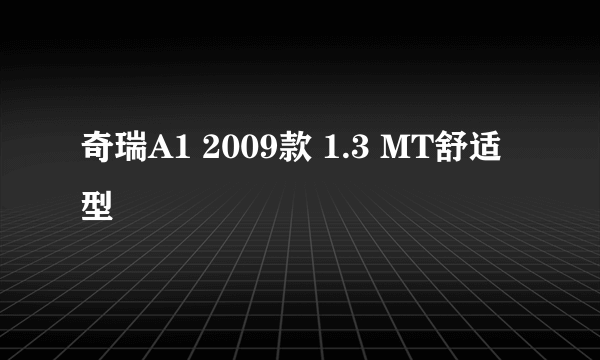 奇瑞A1 2009款 1.3 MT舒适型