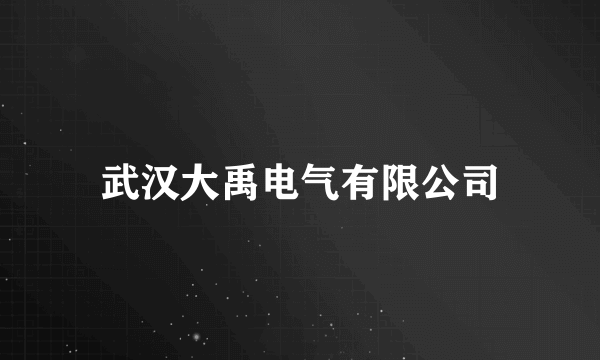 什么是武汉大禹电气有限公司