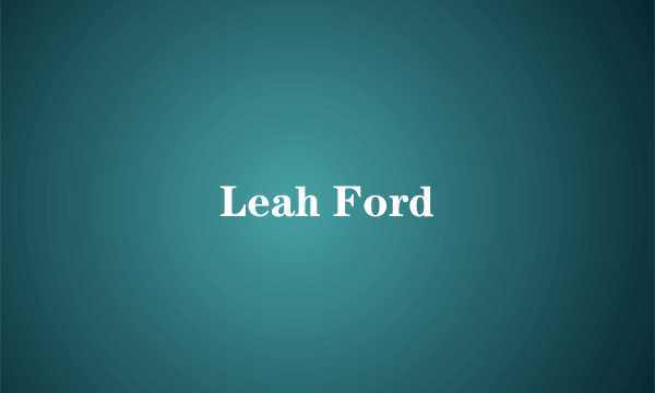 Leah Ford