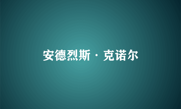 什么是安德烈斯·克诺尔