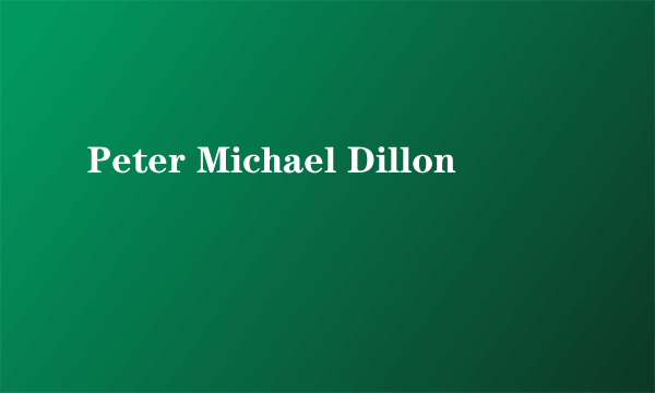 Peter Michael Dillon