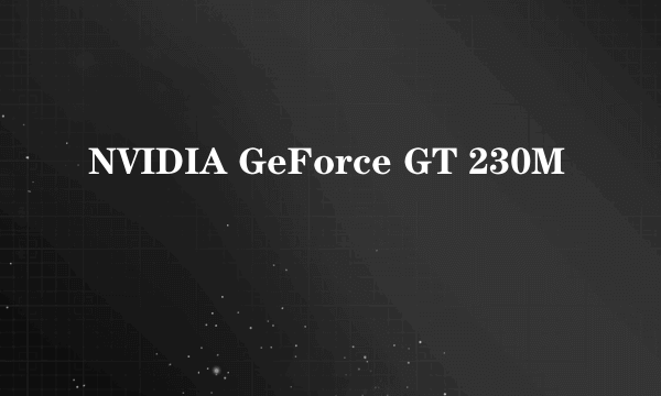 NVIDIA GeForce GT 230M