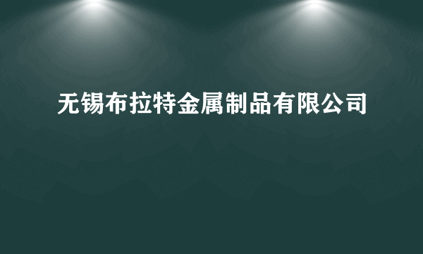 无锡布拉特金属制品有限公司