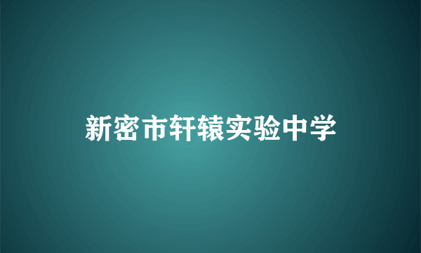 新密市轩辕实验中学