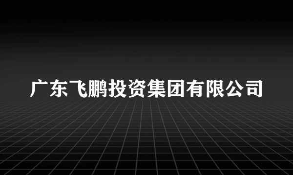 广东飞鹏投资集团有限公司