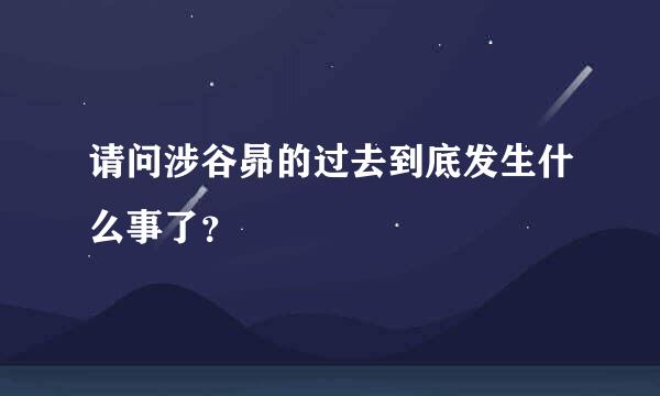 请问涉谷昴的过去到底发生什么事了？