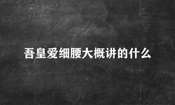 吾皇爱细腰大概讲的什么