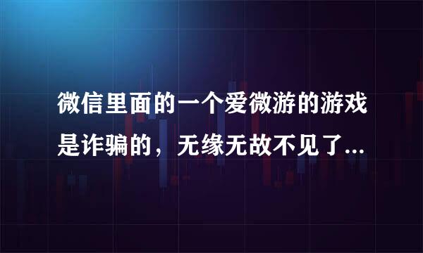 微信里面的一个爱微游的游戏是诈骗的，无缘无故不见了648元