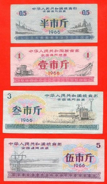 1966年全国通用粮票价格