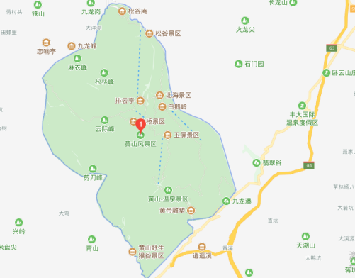 黄山的具体位置：在黄山市的什么位置？