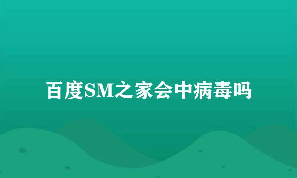 百度SM之家会中病毒吗