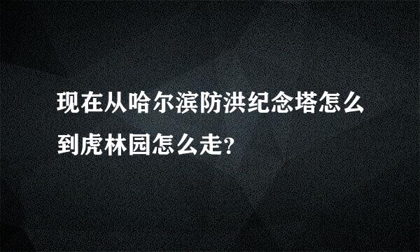 现在从哈尔滨防洪纪念塔怎么到虎林园怎么走？