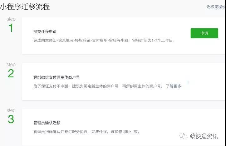 微信公众号小程序迁移具体流程是怎么样的呢？