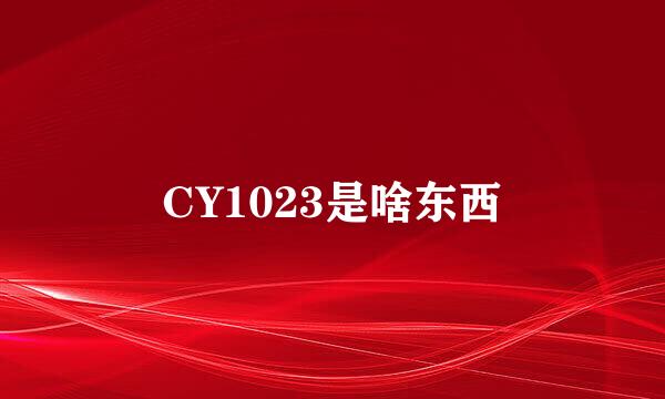 CY1023是啥东西