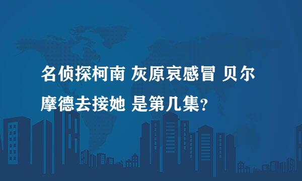 名侦探柯南 灰原哀感冒 贝尔摩德去接她 是第几集？