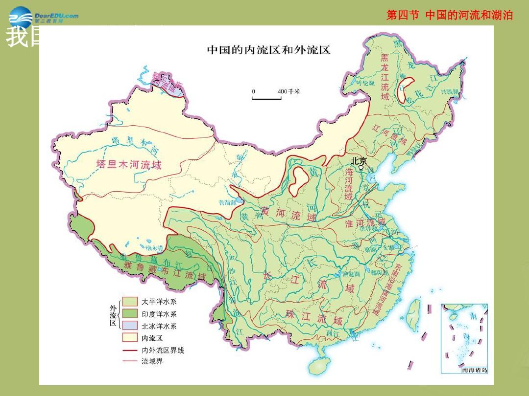 中国河流湖泊地图