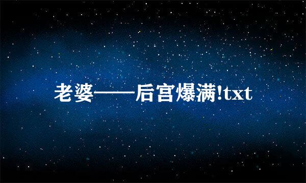 老婆——后宫爆满!txt