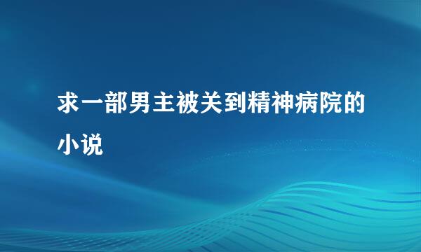 求一部男主被关到精神病院的小说