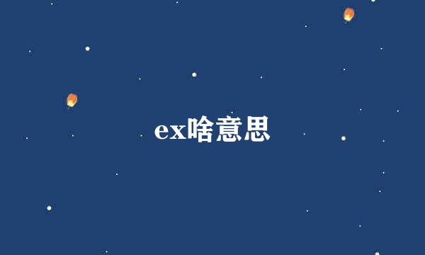 ex啥意思