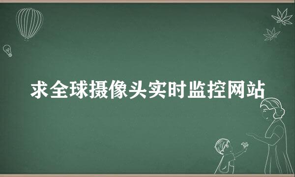 求全球摄像头实时监控网站