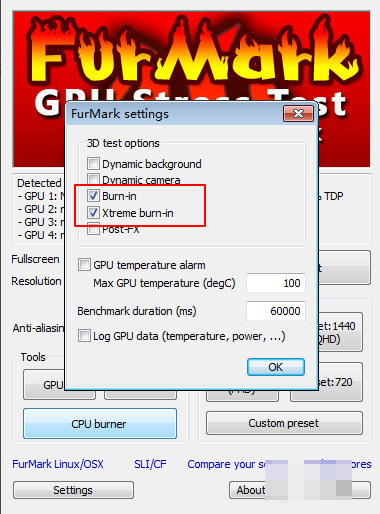 furmark正确的烤机教程