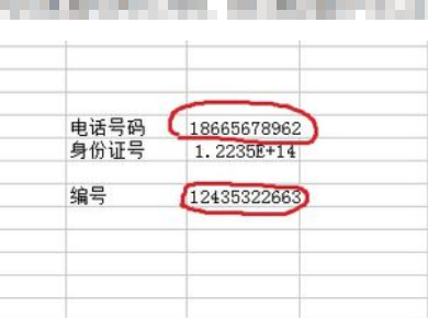 表格excel输入身份证号码出现乱码
