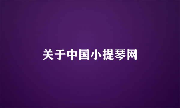 关于中国小提琴网