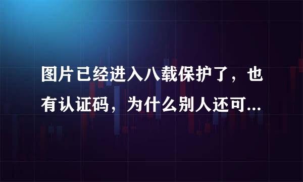 图片已经进入八载保护了，也有认证码，为什么别人还可以继续使用呢？