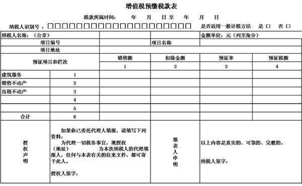 企业跨区提供建筑服务已经预缴的增值税款如何填写增值税申报表？