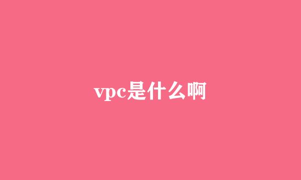 vpc是什么啊